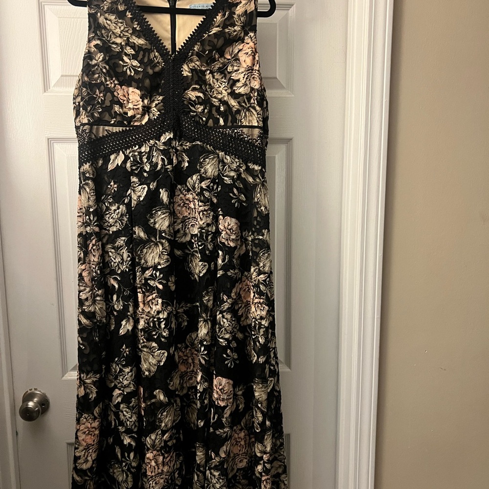 Floral Black Maxi Dress